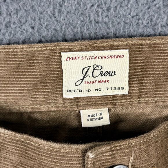 J Crew Pants Mens 35x32 Brown 770 Straight Fit Corduroy 5 Pocket Trouser Preppy - Picture 3 of 14